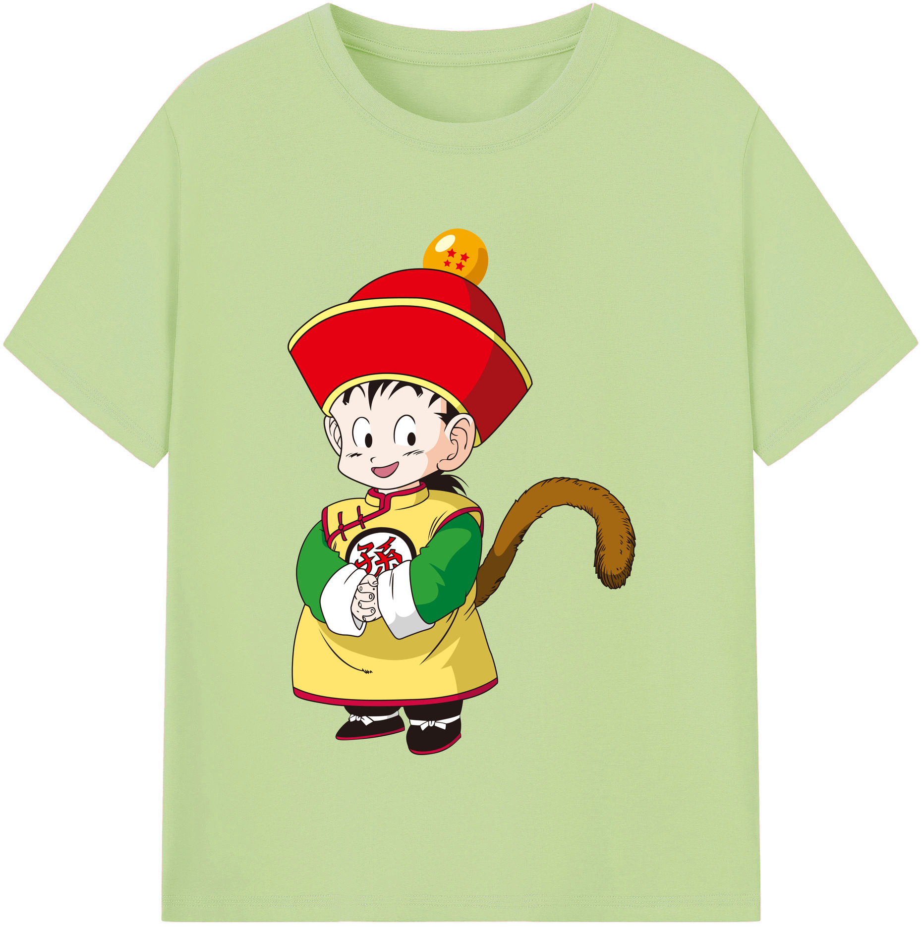 （画像用） ドラゴンボール 孫悟空（そん ごくう）Son Goku カカロット DRAGON BALL Kakarotto 綿100％半袖Tシャツ（フロントプリント）
